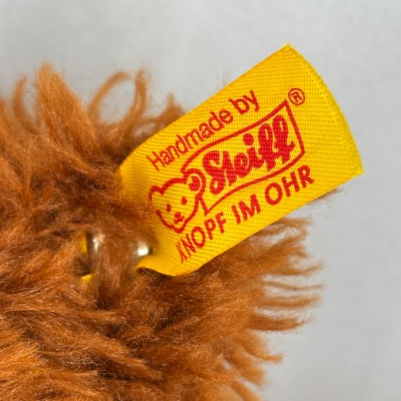 Steiff Charly Dangling Teddy Bear Brown Plush Bean Bag Stuffed Animal Toy 9 Inch - Picture 6 of 8